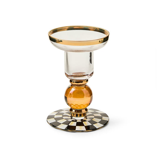 Check Glass Candlestick