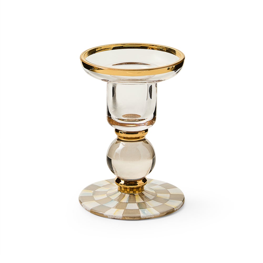 Check Glass Candlestick
