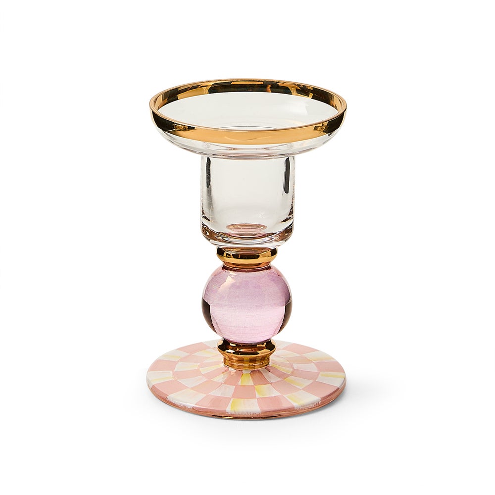 Check Glass Candlestick