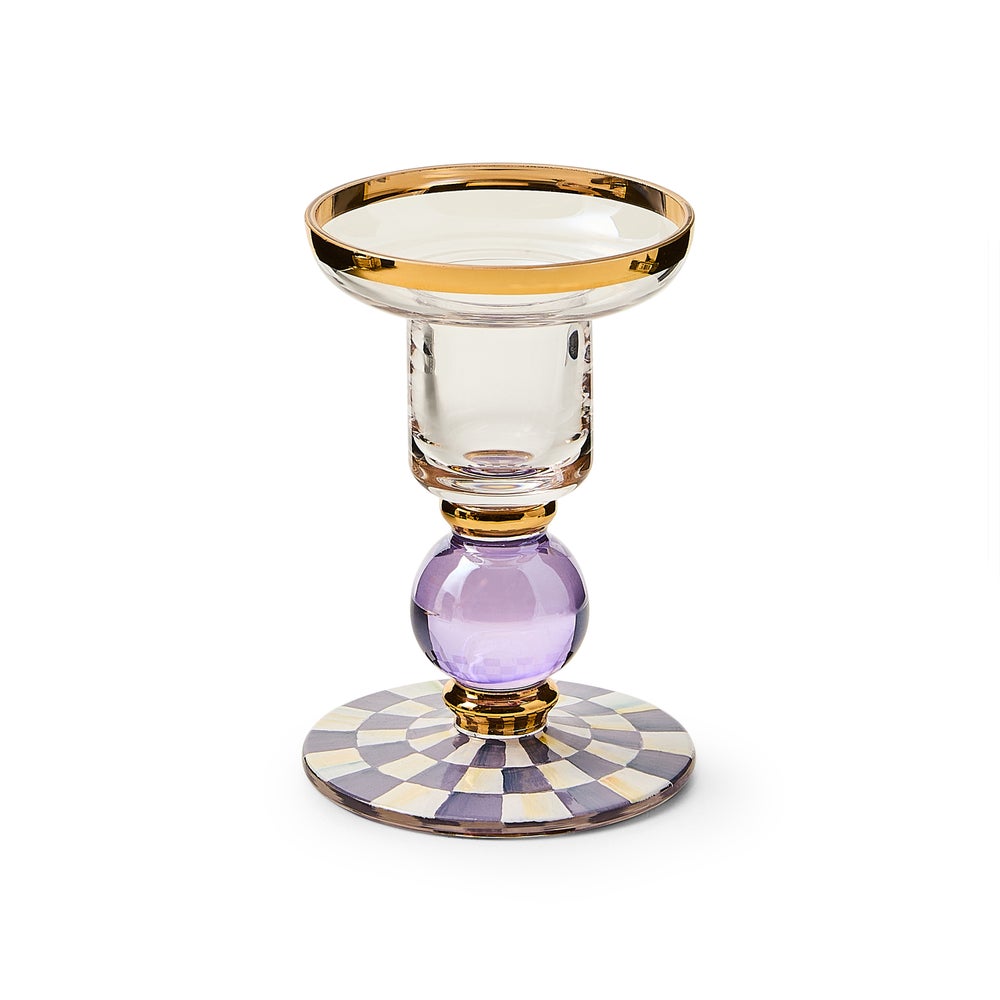 Check Glass Candlestick