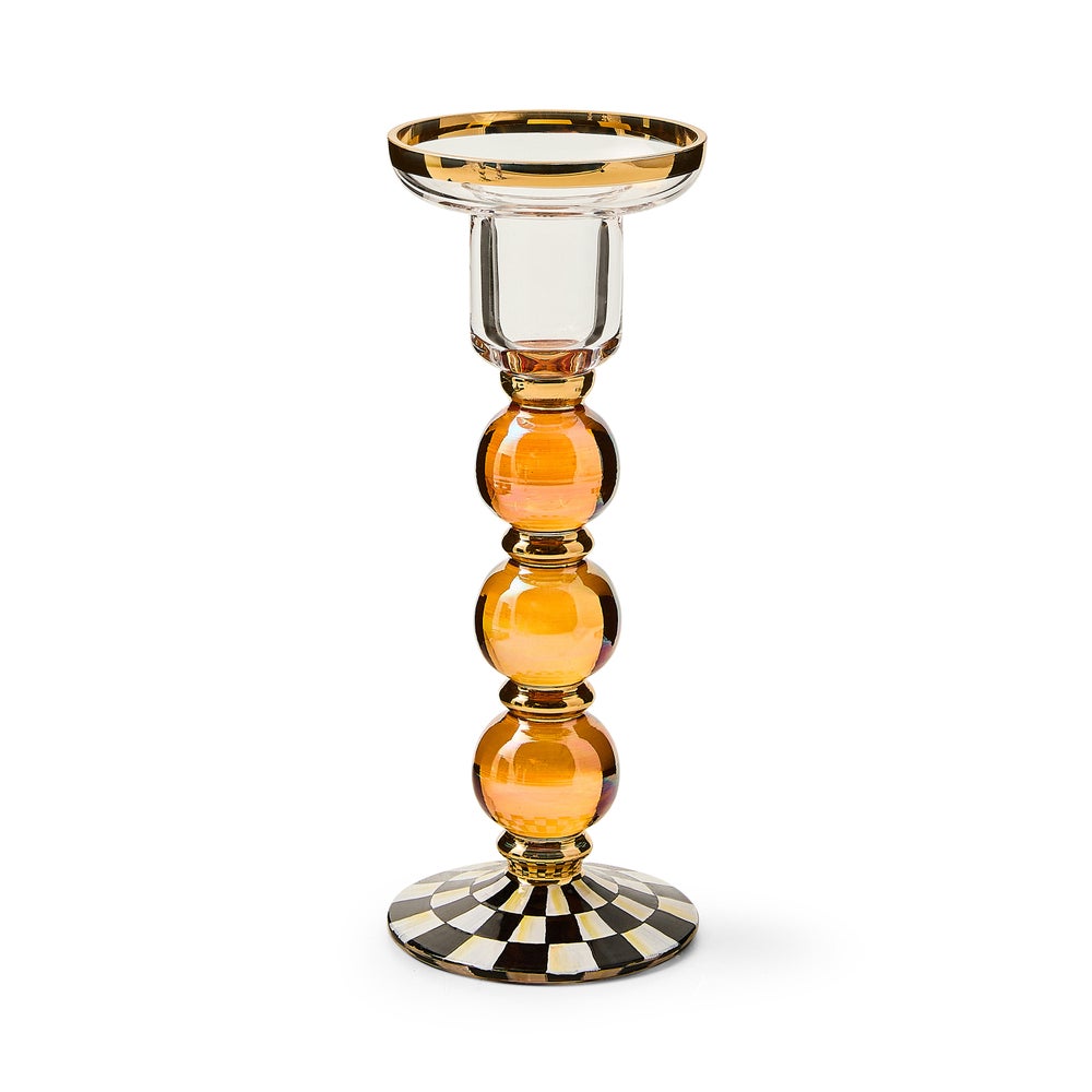 Check Glass Candlestick