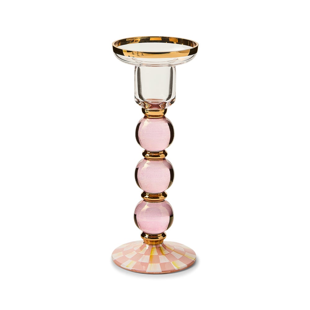 Check Glass Candlestick