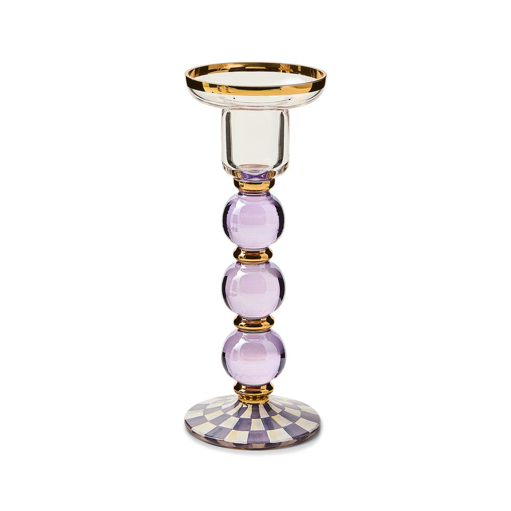 Check Glass Candlestick