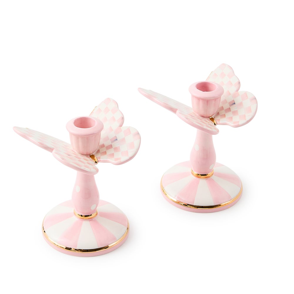 Butterfly Candle Holders, Set of 2