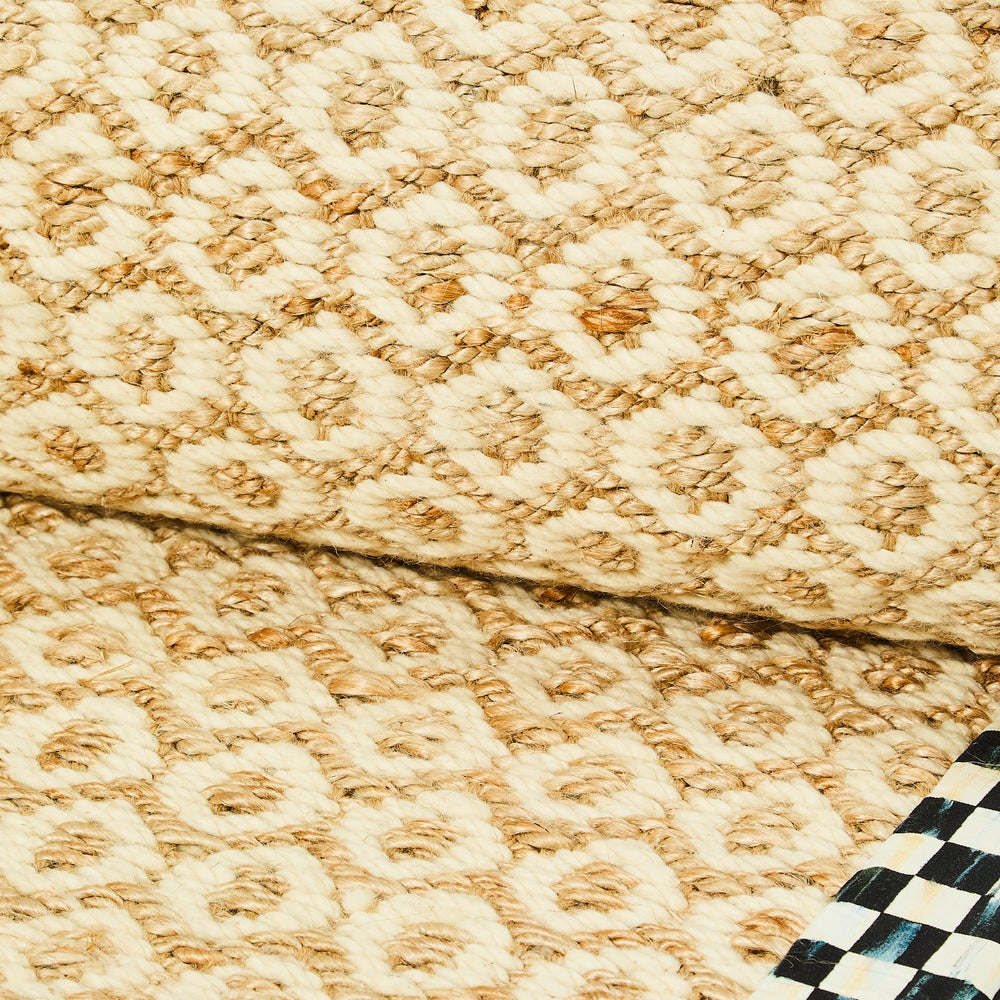 Courtly Check Natural Honeycomb Rug