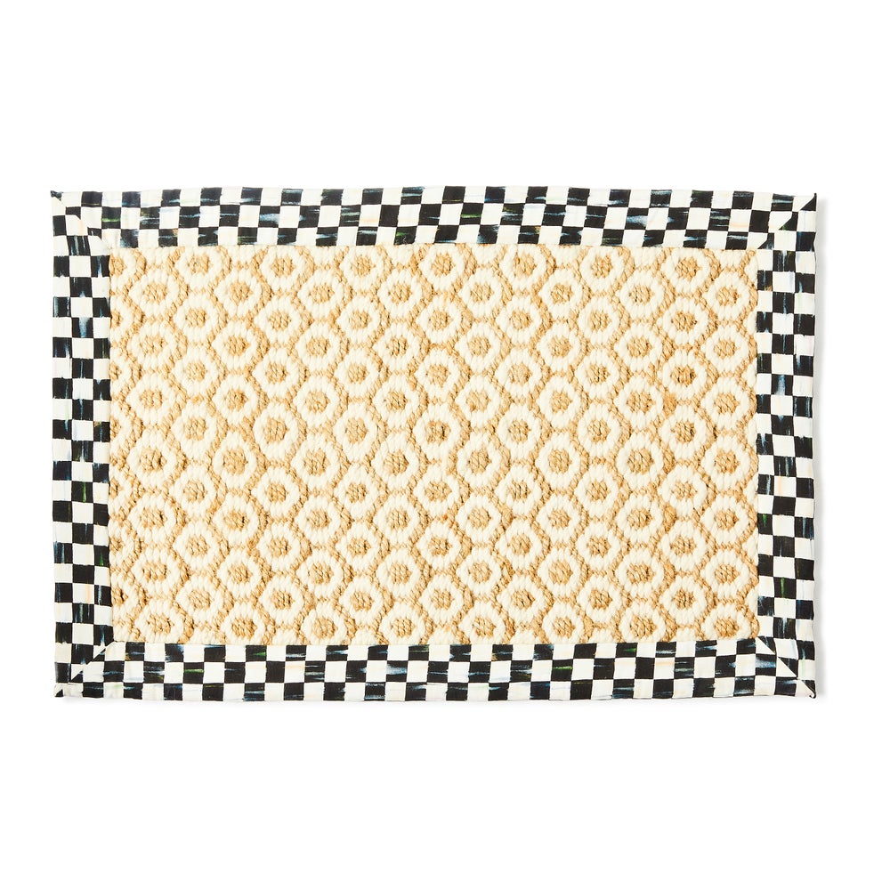 Courtly Check Natural Honeycomb Rug