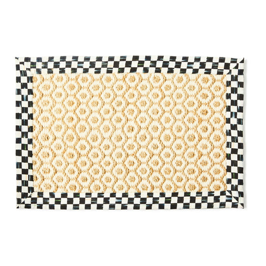 Courtly Check Natural Honeycomb Rug