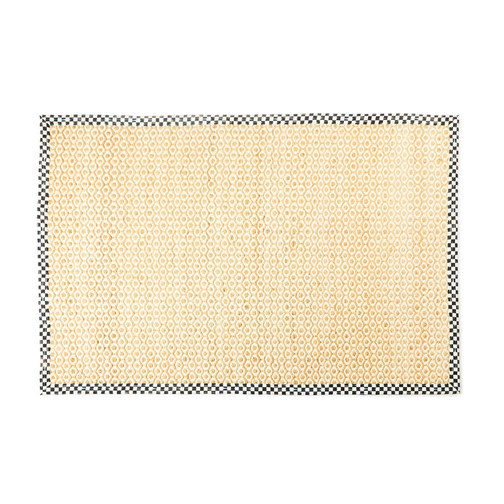 Courtly Check Natural Honeycomb Rug