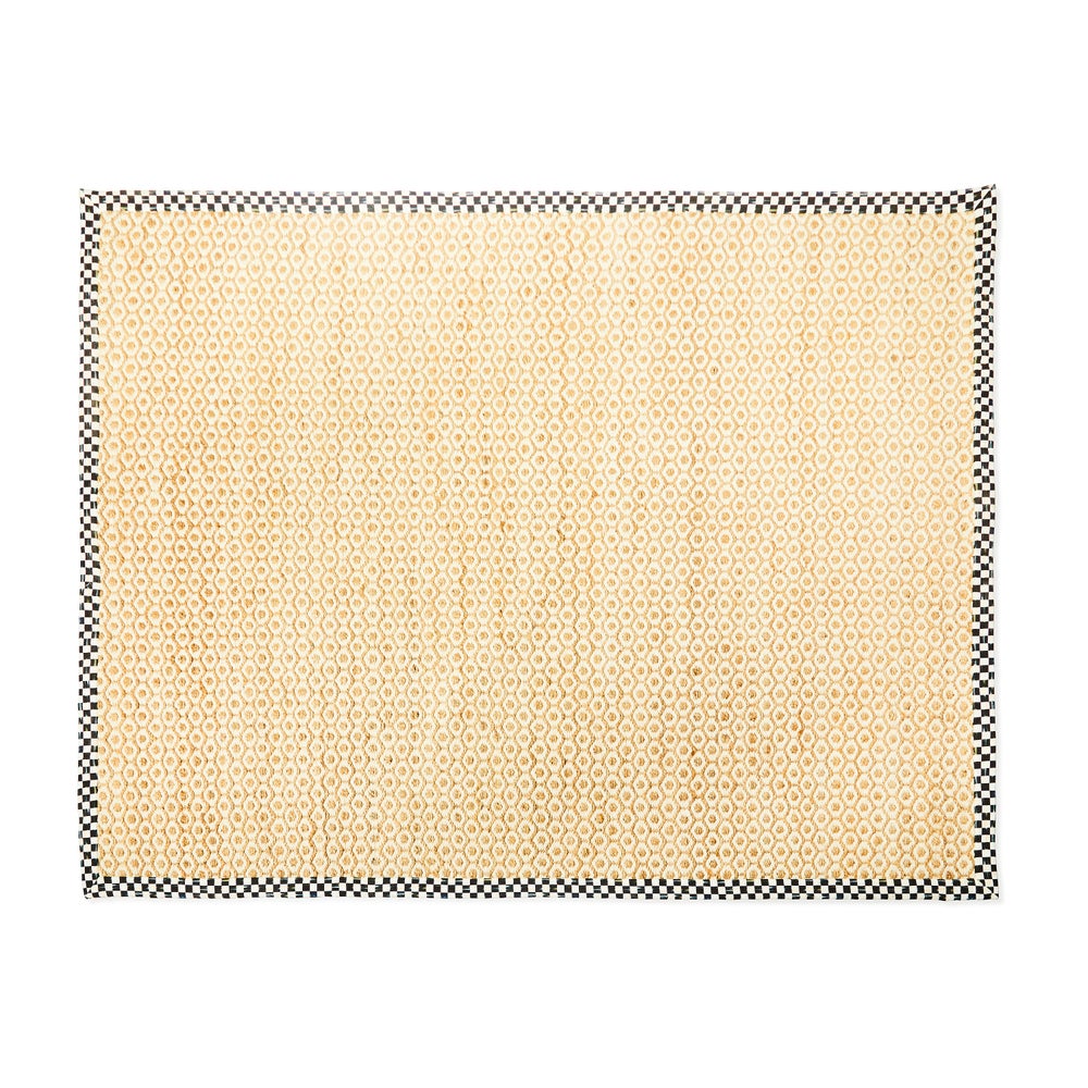 Courtly Check Natural Honeycomb Rug