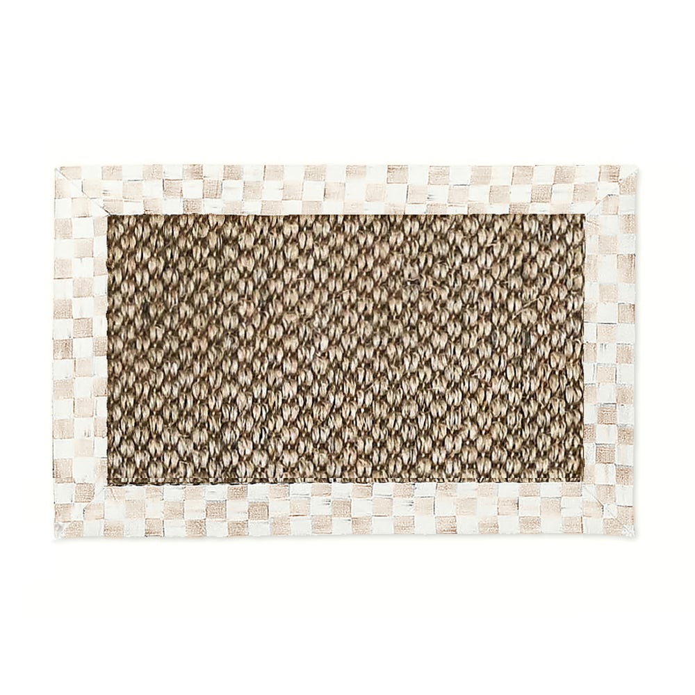 Mocha Check Chunky Sisal Rug