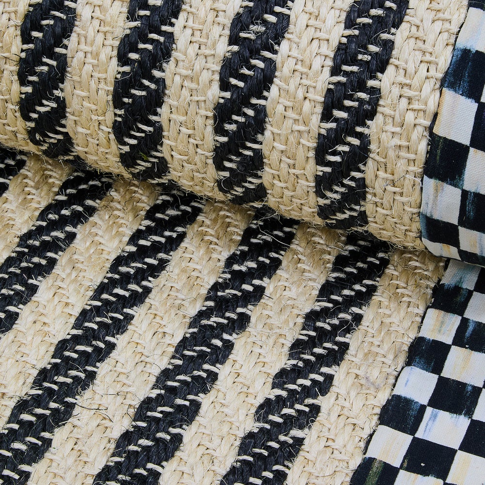 Courtly Check Herringbone Stripe Sisal Rug