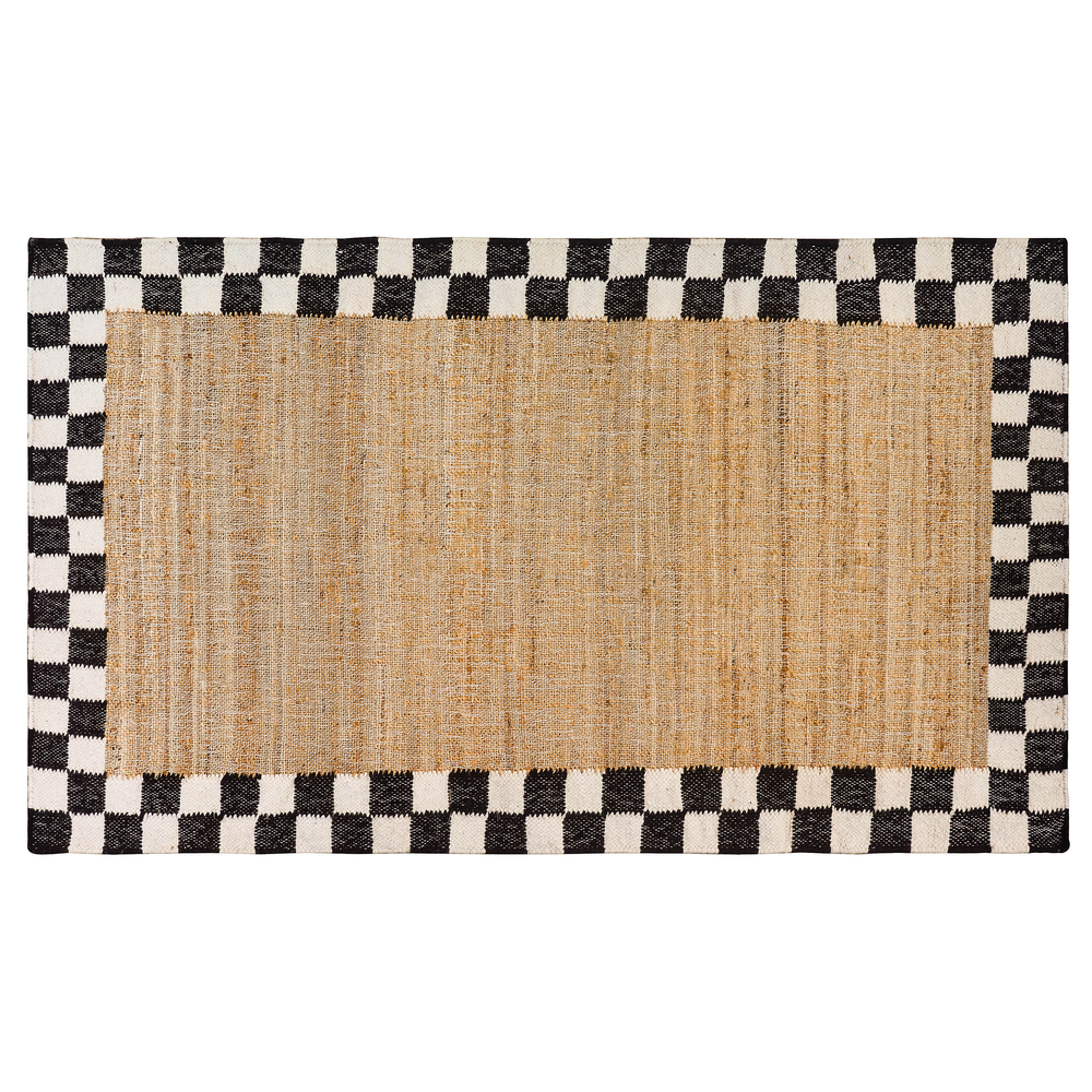 Check Jute Rug