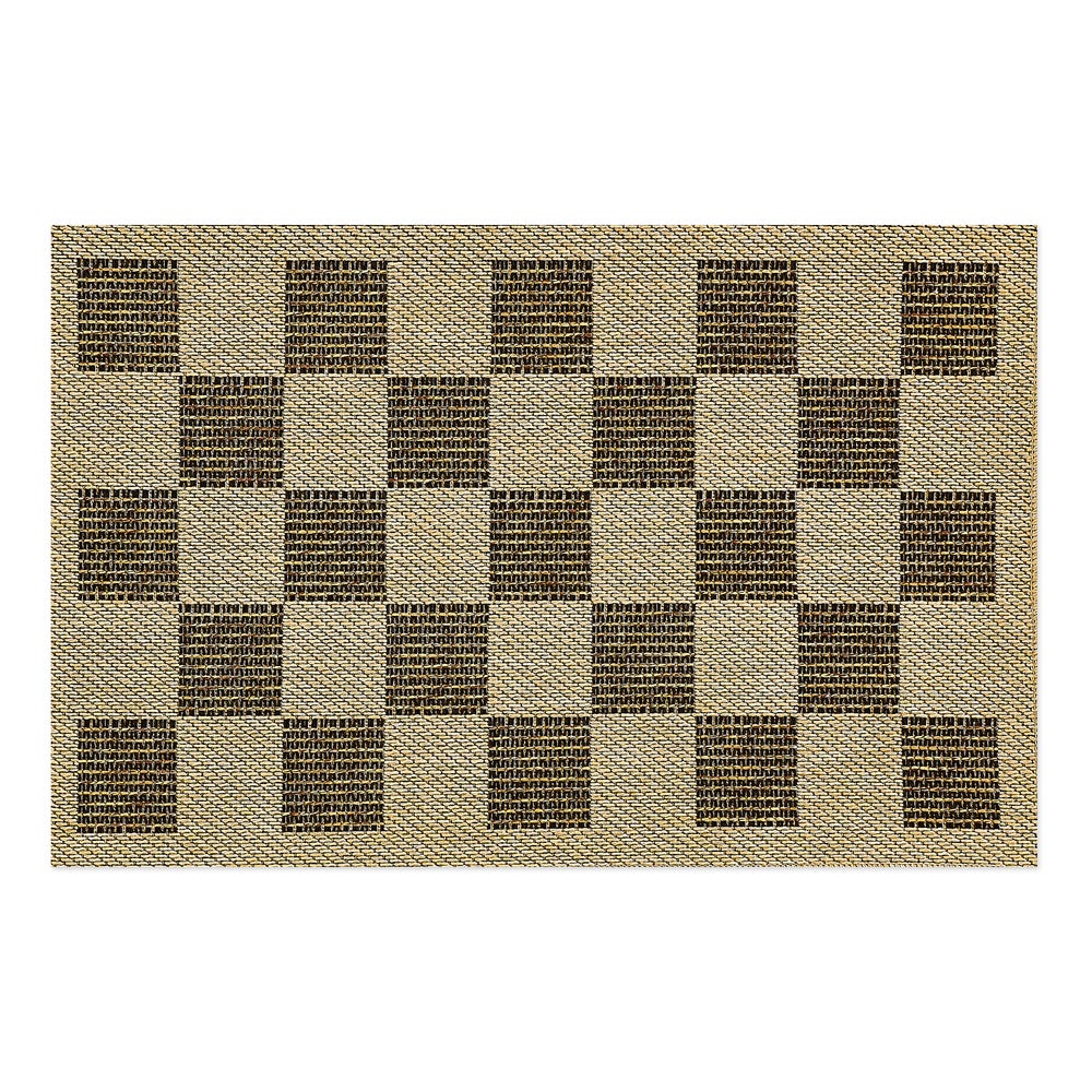 Checked Indoor/Outdoor Rug