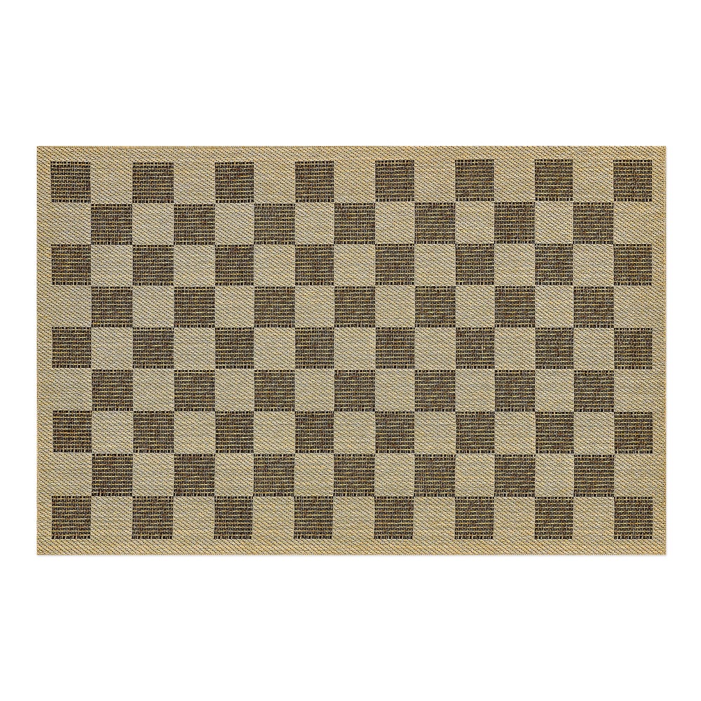 Checked Indoor/Outdoor Rug