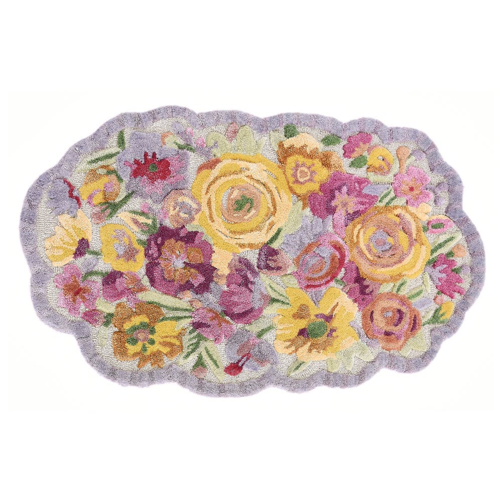 Scalloped Flower Meadow Rug
