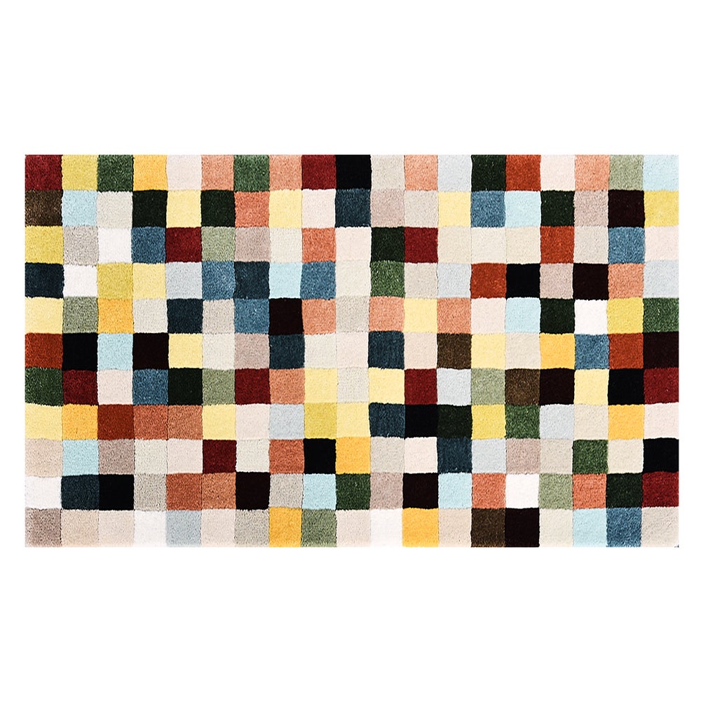 Multicolor Checkerboard Rug