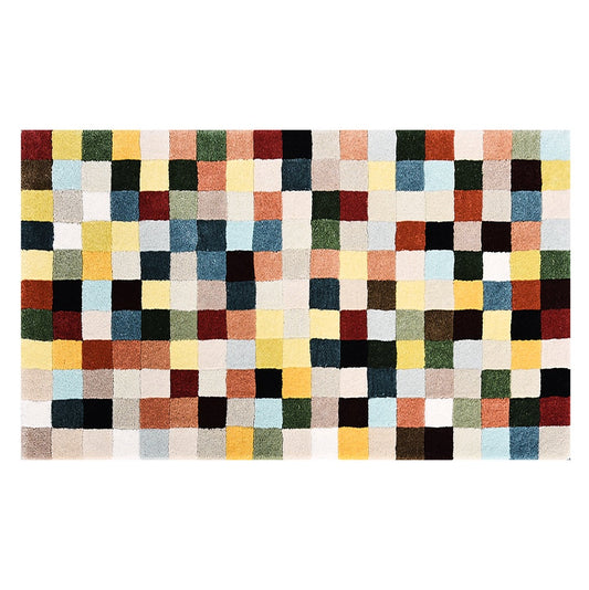 Multicolor Checkerboard Rug