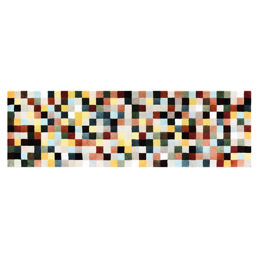 Multicolor Checkerboard Rug