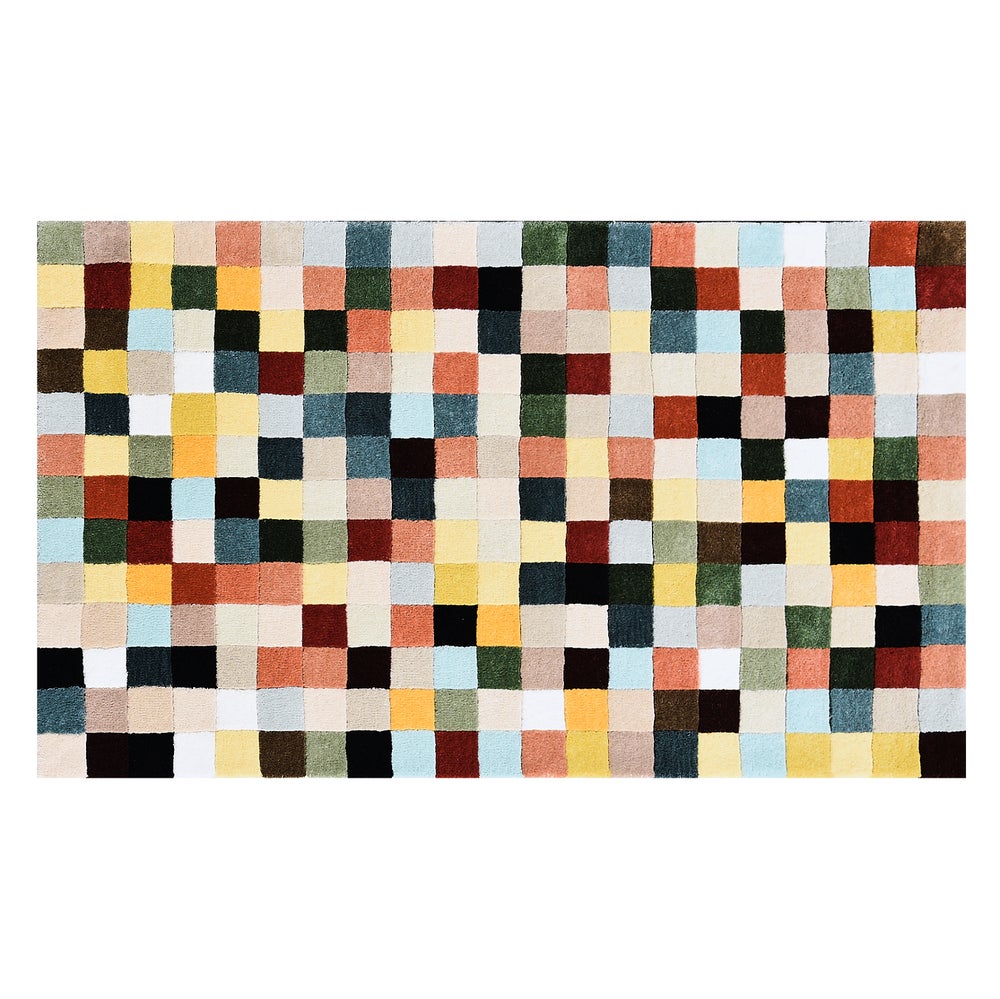 Multicolor Checkerboard Rug