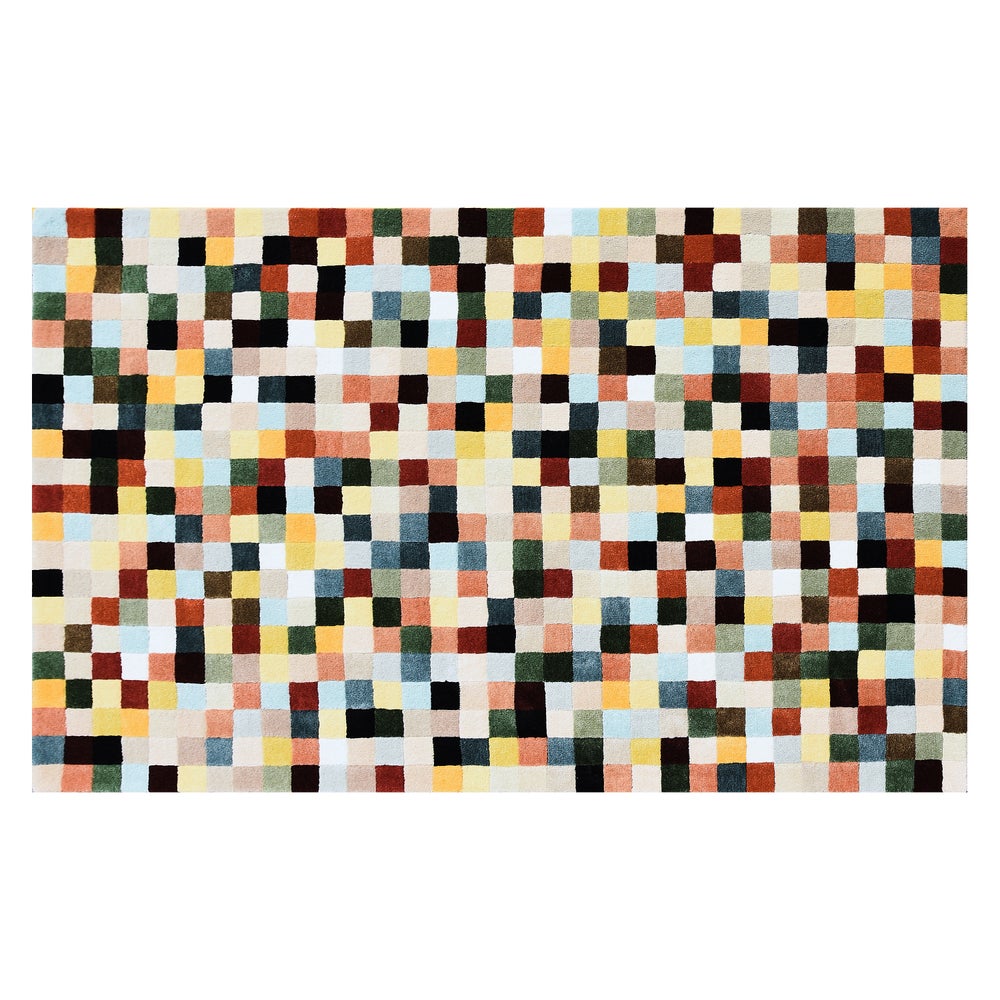 Multicolor Checkerboard Rug