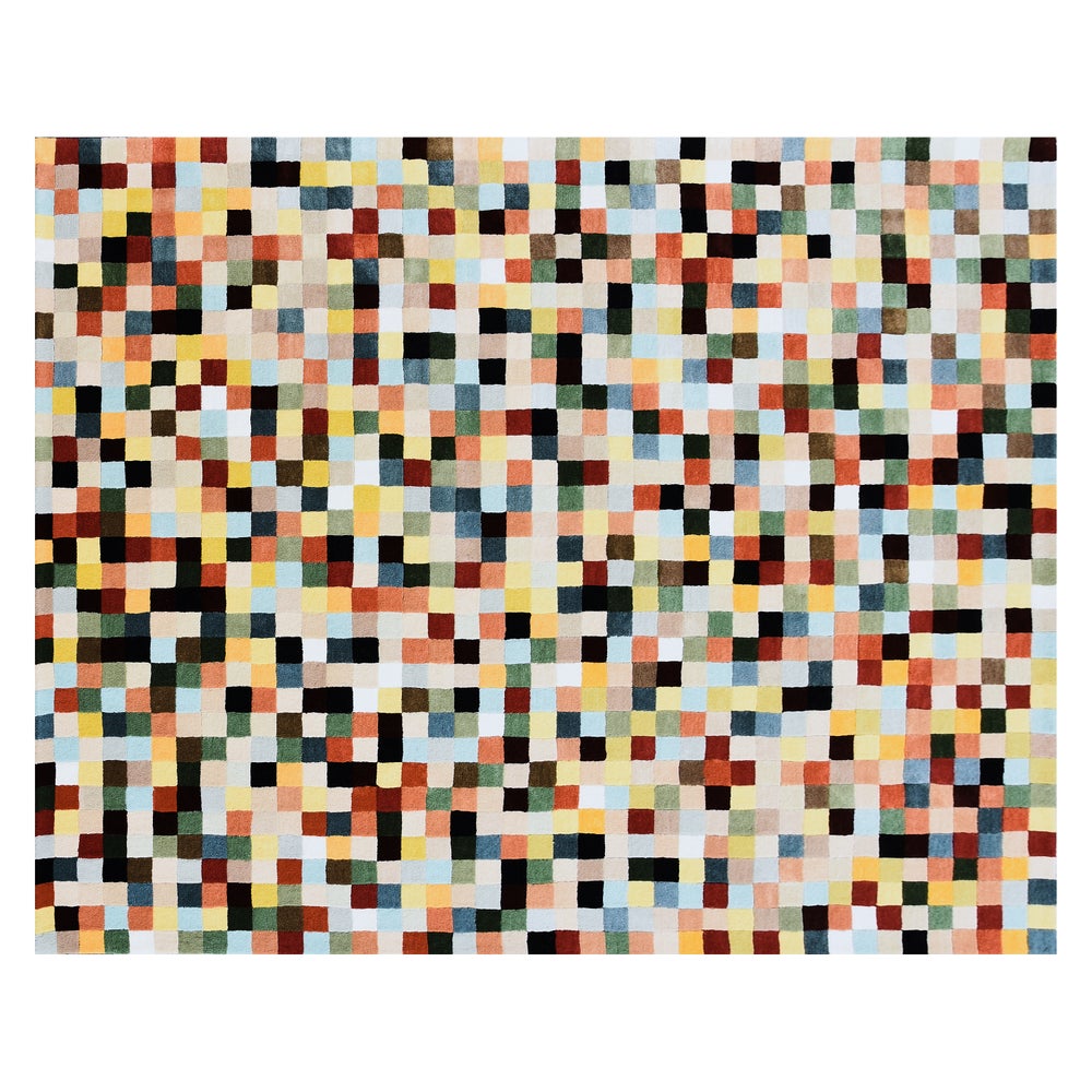 Multicolor Checkerboard Rug