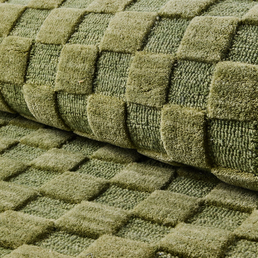 Moss Checkerboard Rug