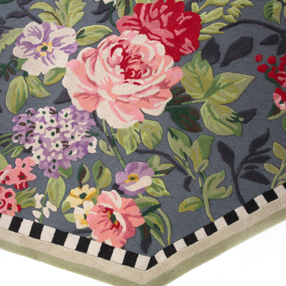 Tudor Rose 6' Octagon Rug