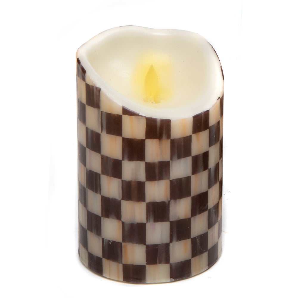 Check Pillar Flicker Candle