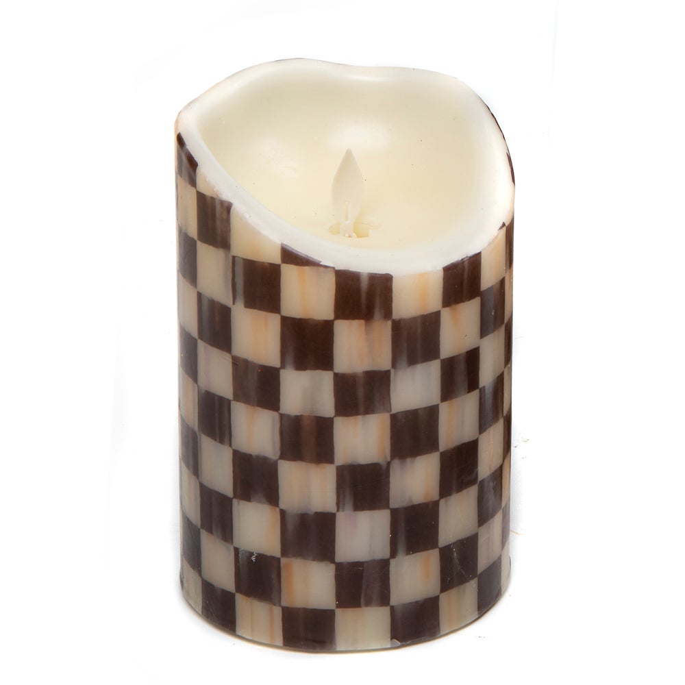 Check Pillar Flicker Candle