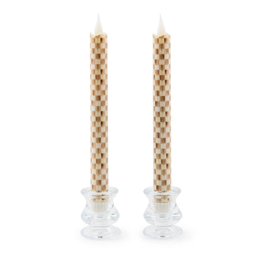 Check Flameless Dinner Candles, Set of 2