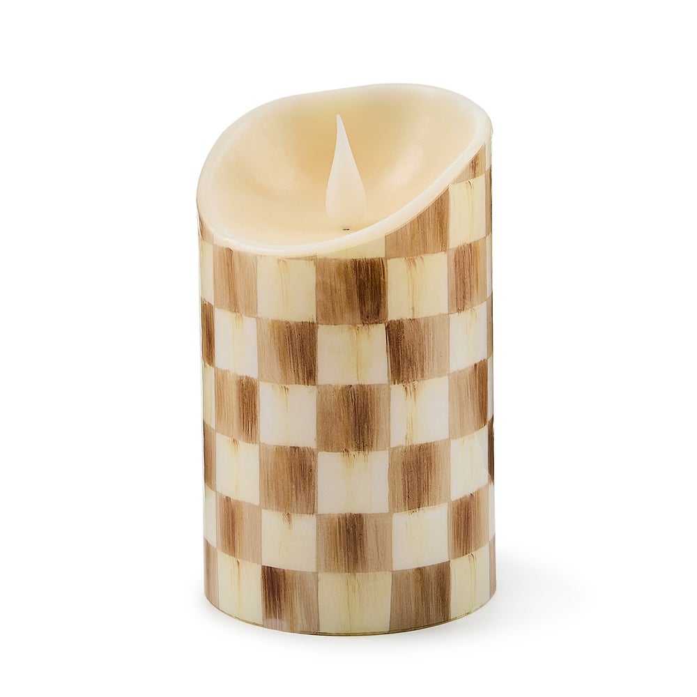 Check Flameless Pillar Candle