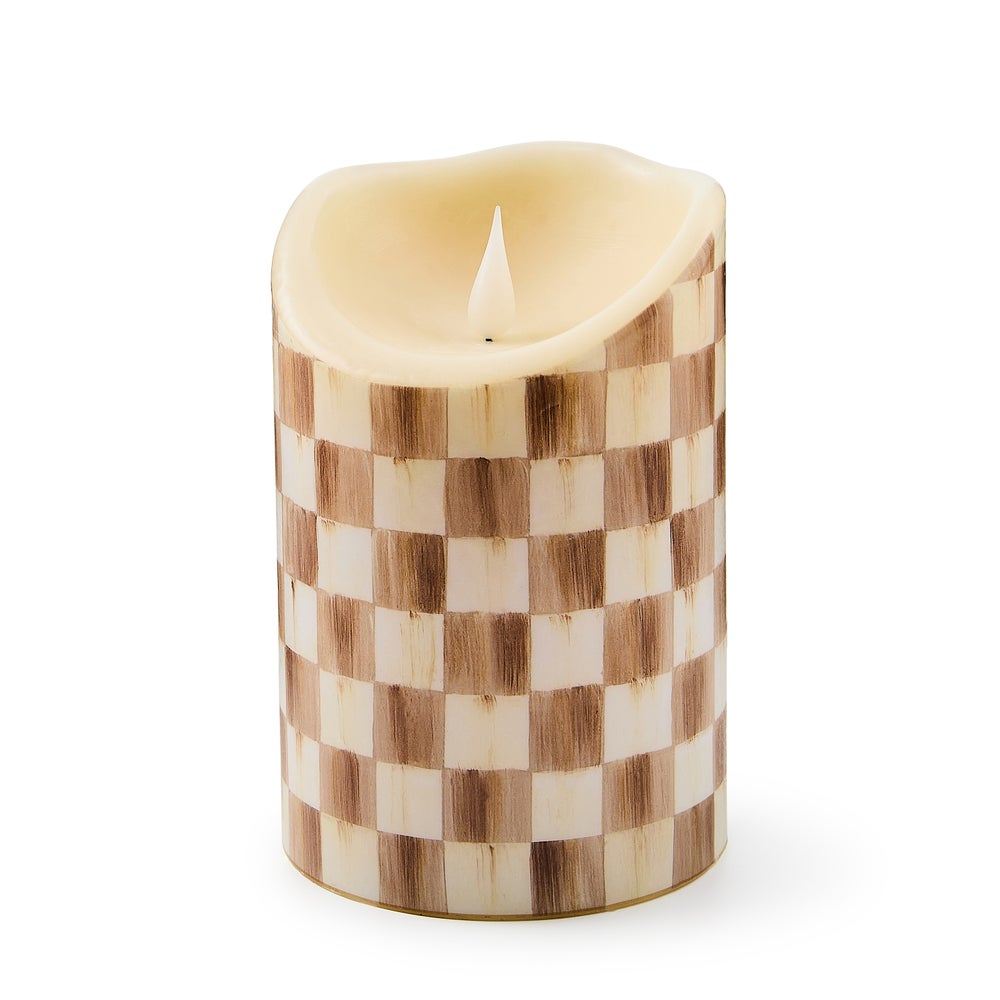 Check Flameless Pillar Candle