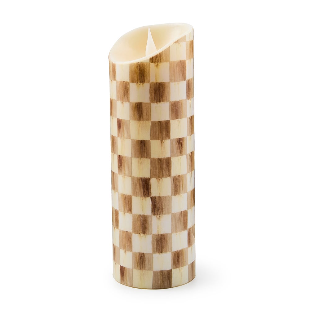 Check Flameless Pillar Candle