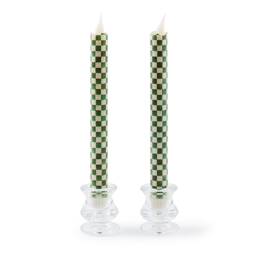 Check Flameless Dinner Candles, Set of 2