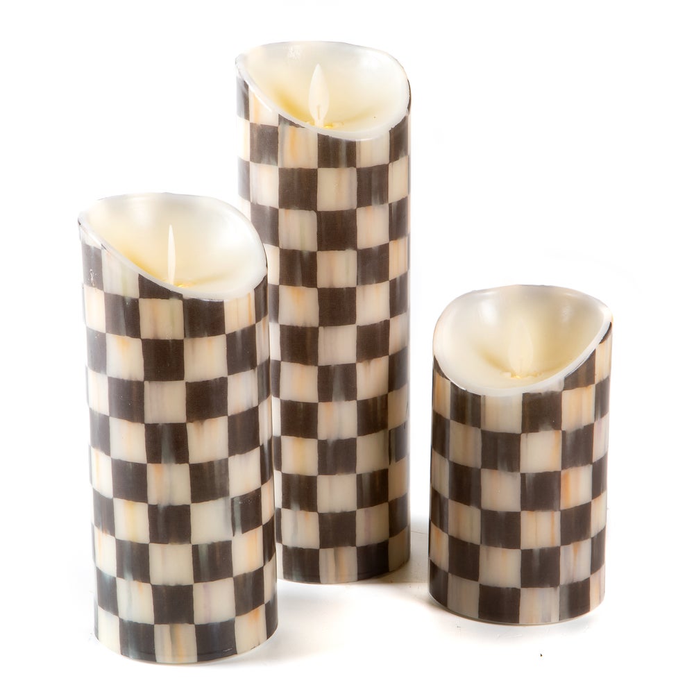 Check Pillar Flicker Candle