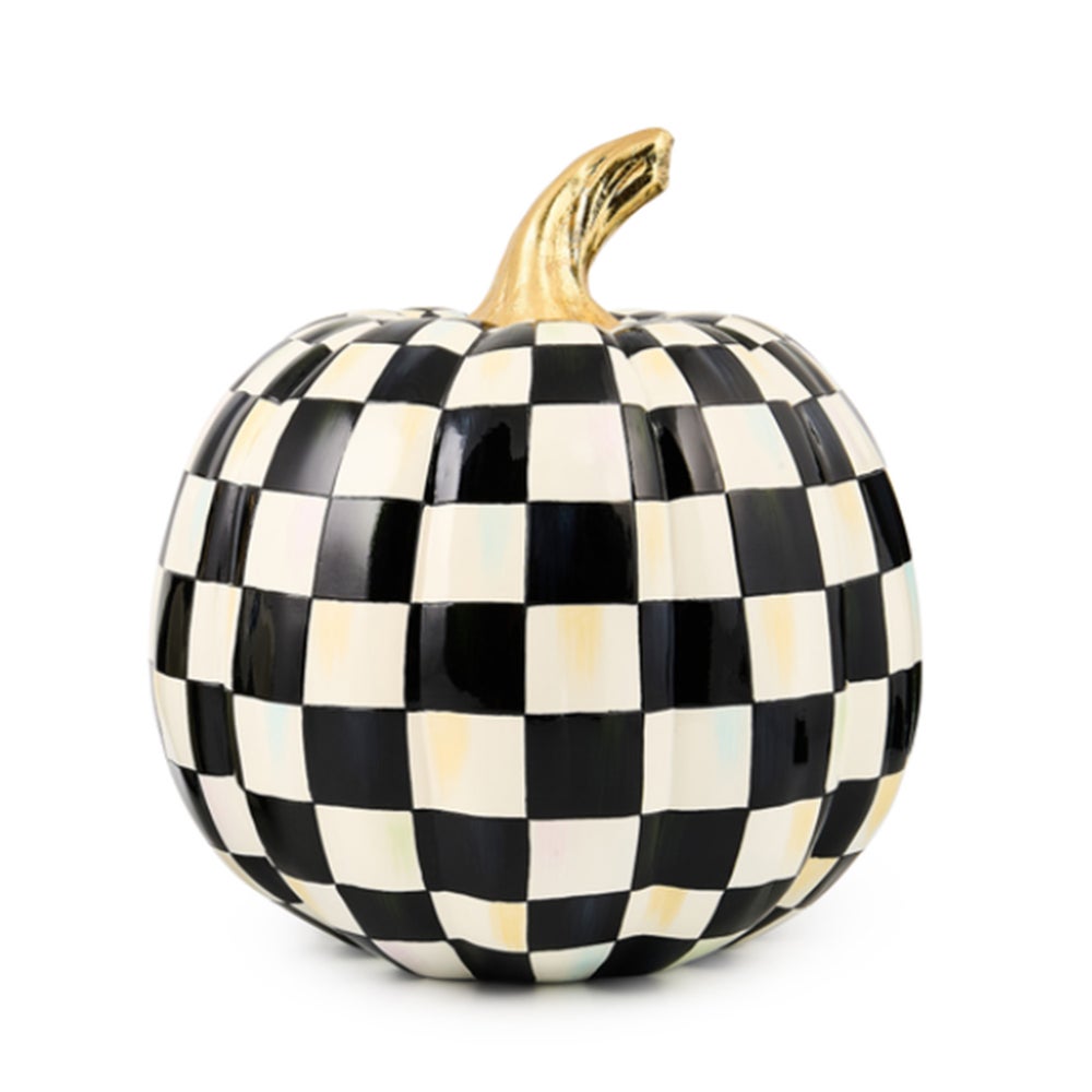 Courtly Check Glossy Medium Pumpkin