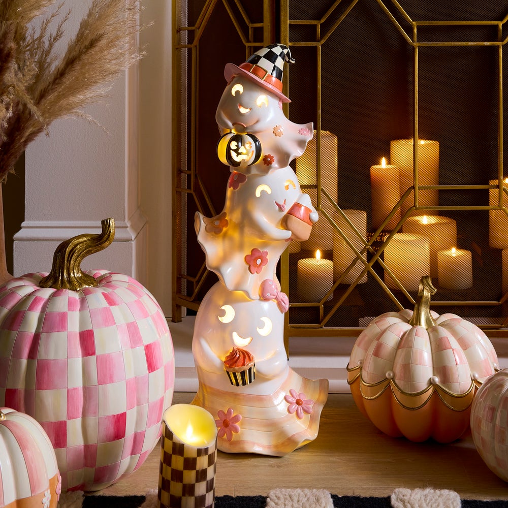 Hocus Pocus Illuminated Stacked Ghosts Figure