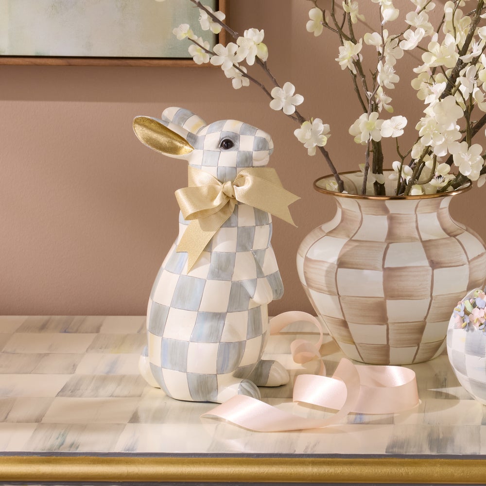 Check Bunny Figurine