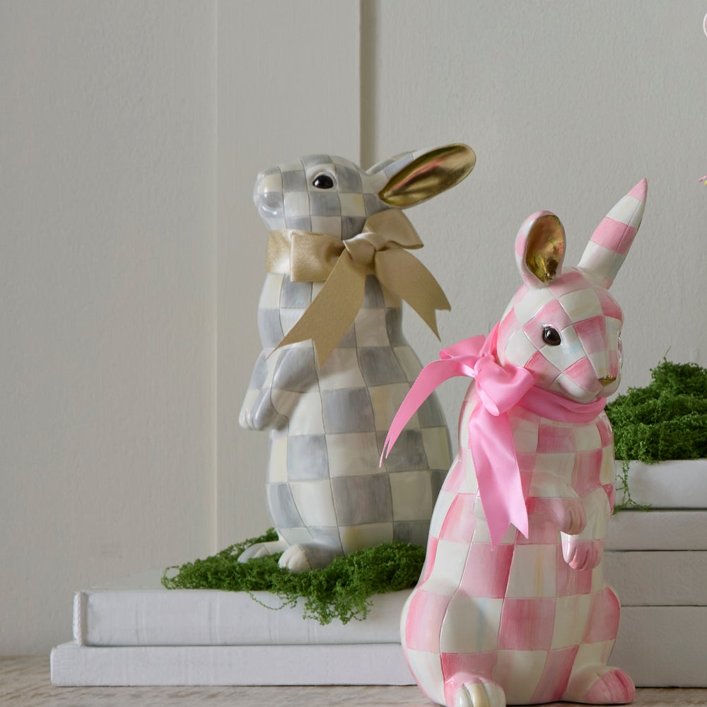 Check Bunny Figurine
