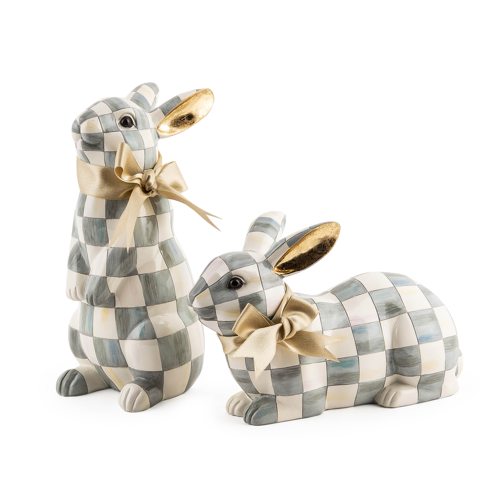 Check Bunny Figurine