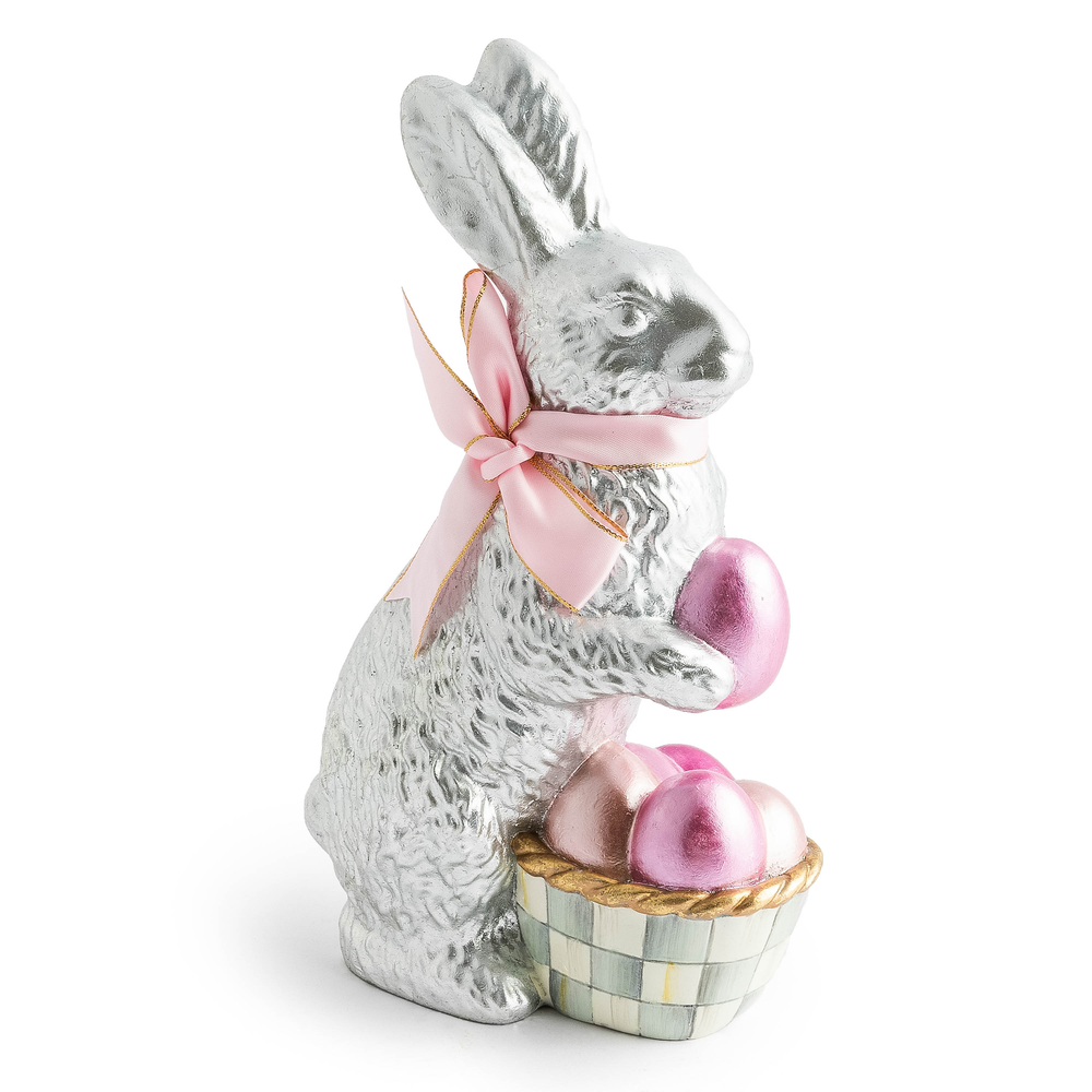 Touch of Pink Foil Bunny - Silver