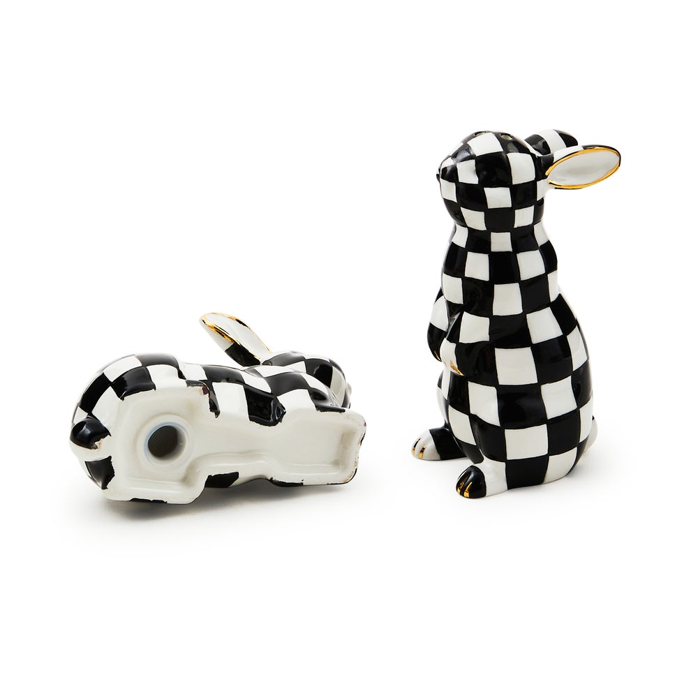 Check Bunny Salt & Pepper Set