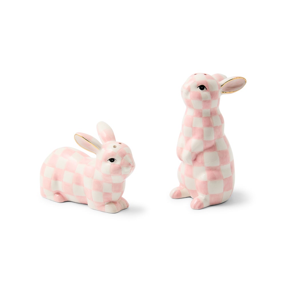 Check Bunny Salt & Pepper Set
