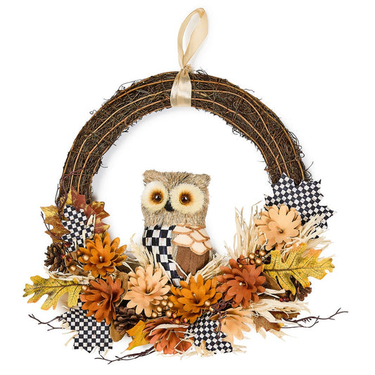Autumnology Owl 16" Wreath
