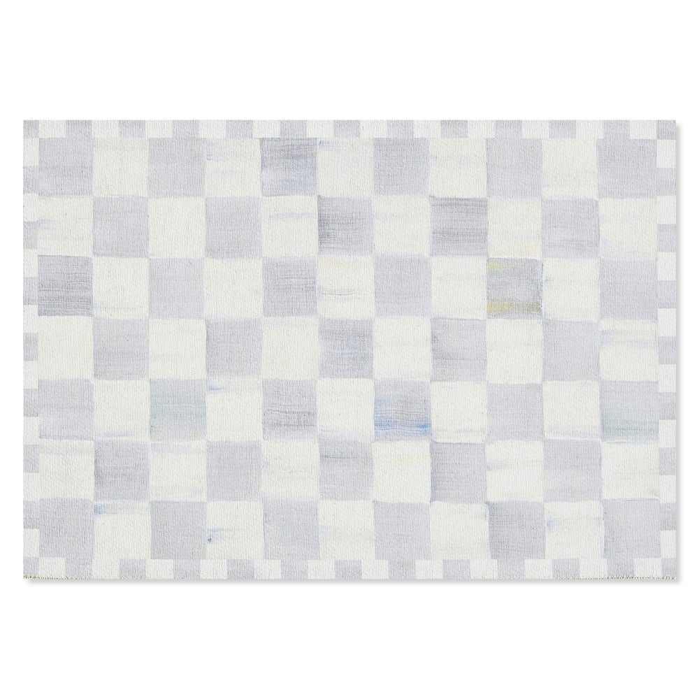 Sterling Checkered Washable Rug