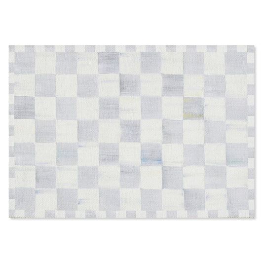 Sterling Checkered Washable Rug