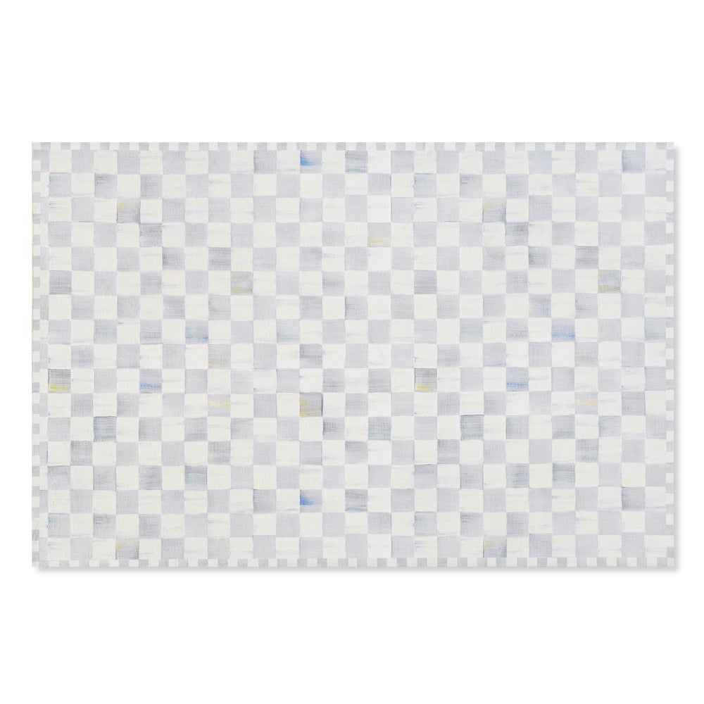 Sterling Checkered Washable Rug