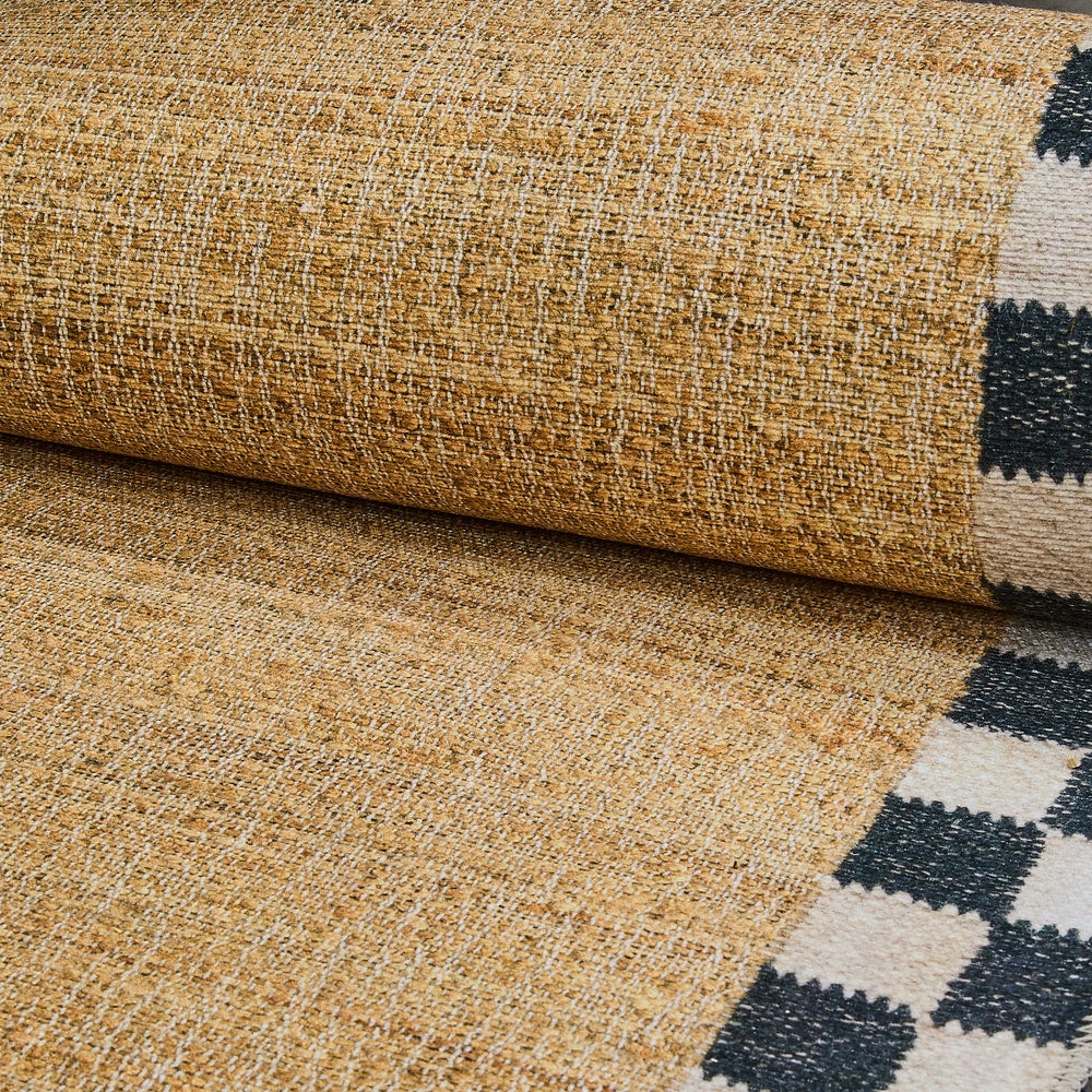 Naturals Check Washable Rug