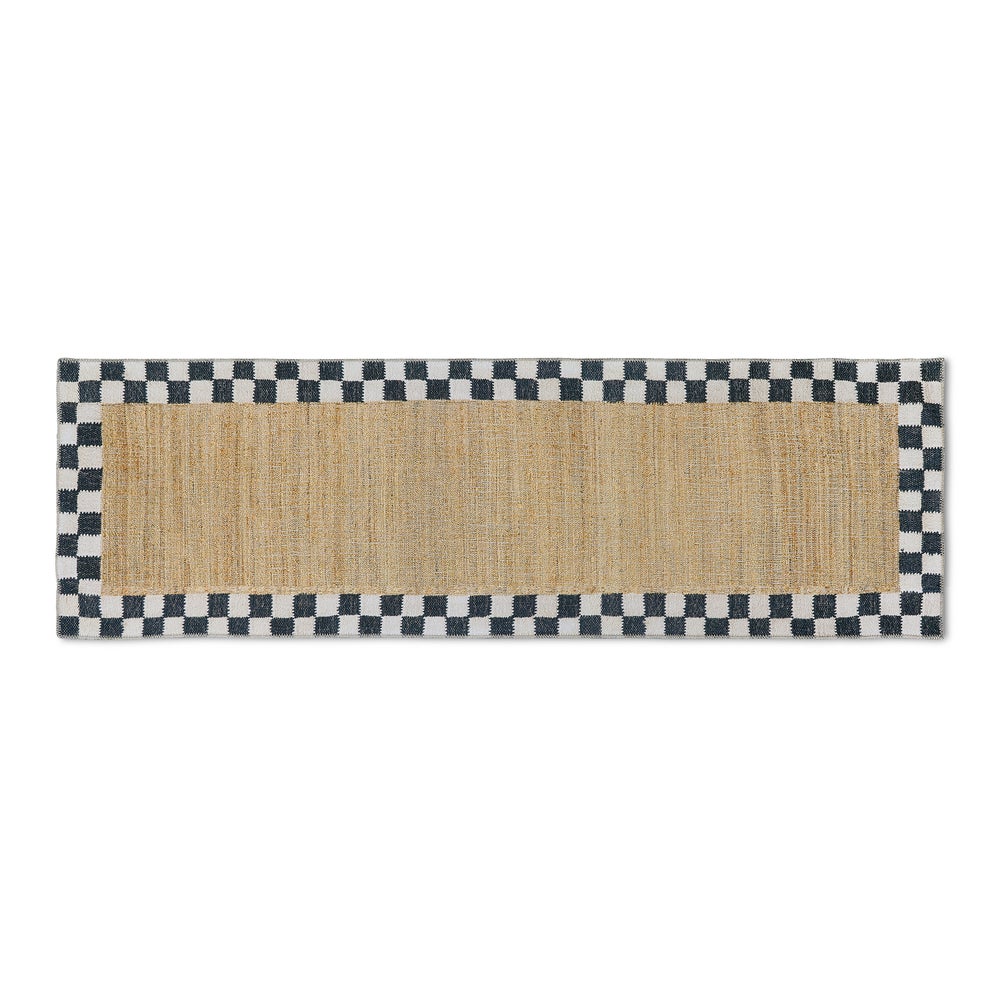Naturals Check Washable Rug