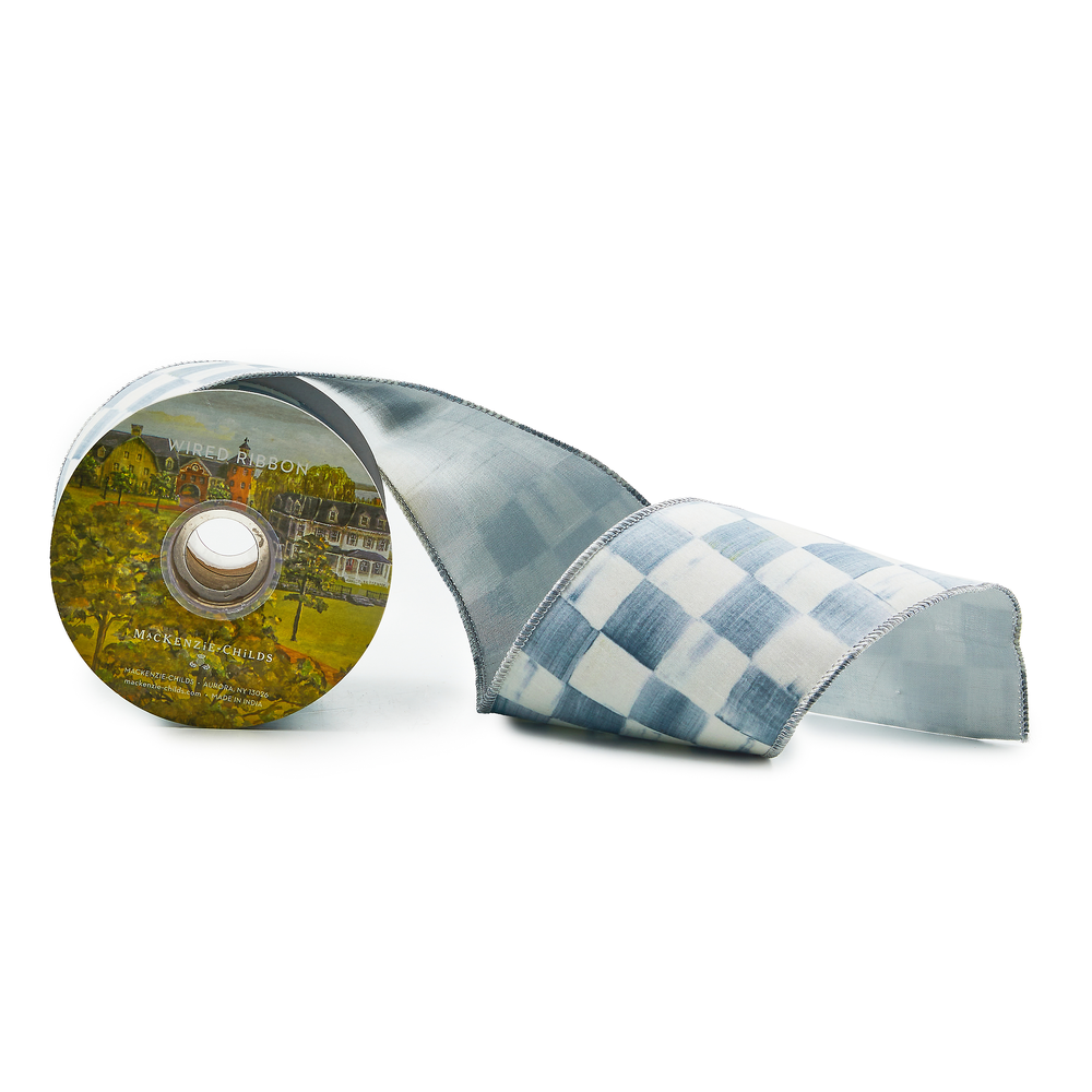 Sterling Check 4" Ribbon
